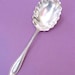 Lovely Victorian Era Silver Plated Beaded Pattern Berry Serving Spoon-"Vesta" by 1847 Rogers