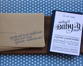 FULLY ASSEMBLED: Backyard Baby-Q Bash Shower Invitations - Available in Blue, Green and Coral Il_170x135