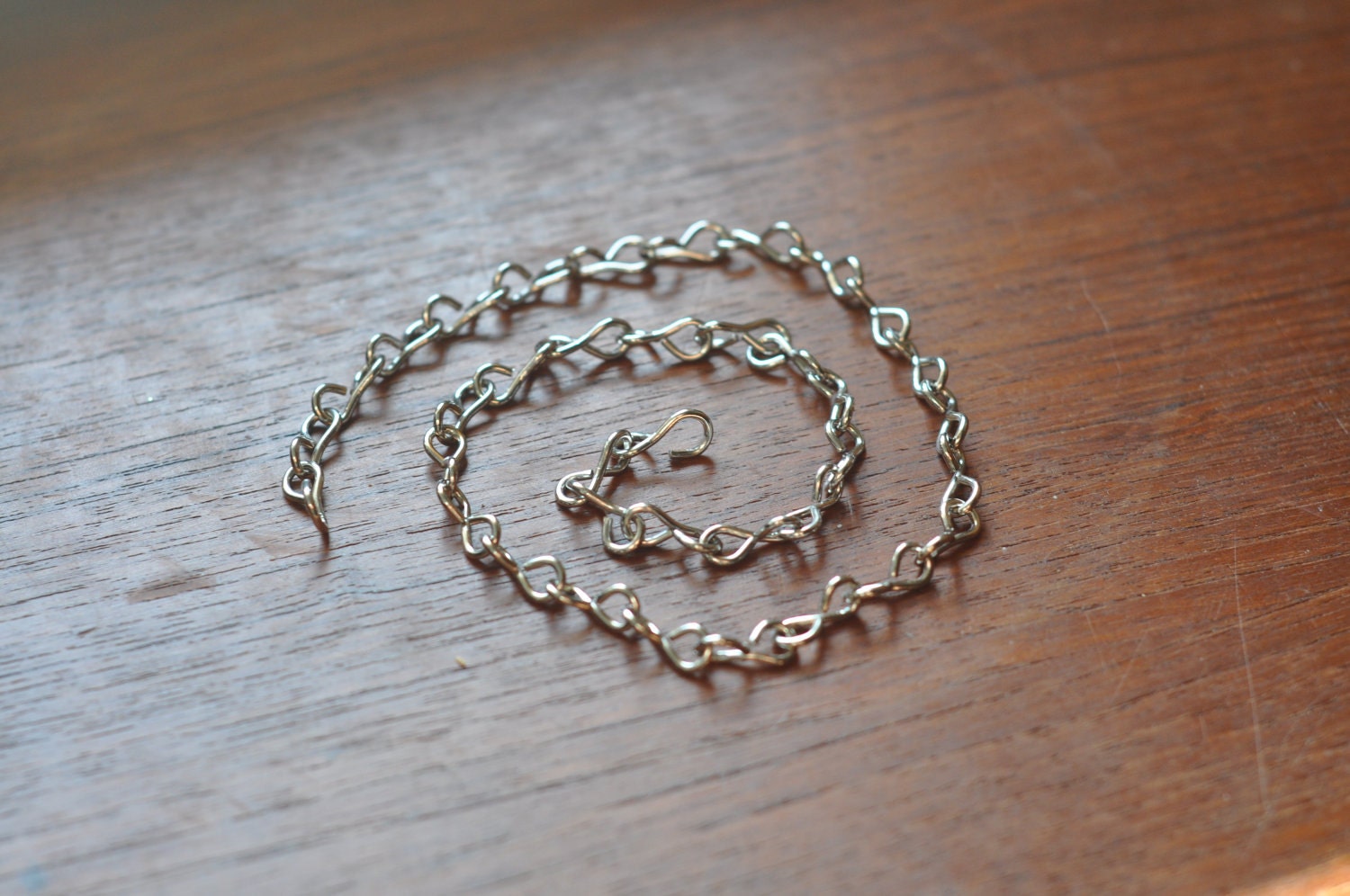 Nickel chain - 18 gauge slim - ideal for hanging smaller terrariums - terrarium chain