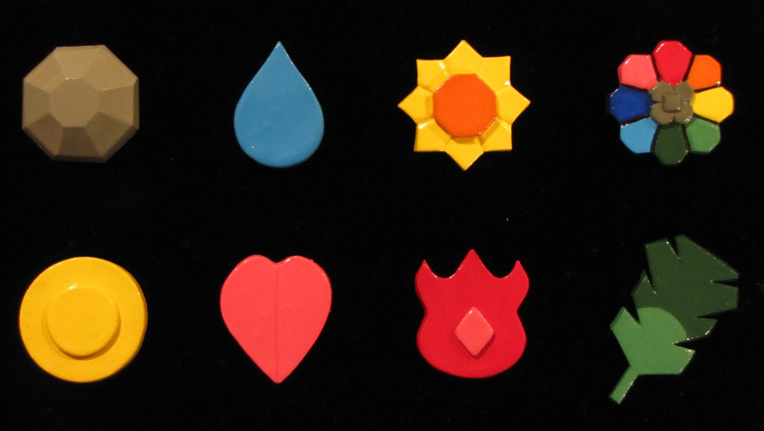 Pokemon Kanto (Indigo) League Badge Set