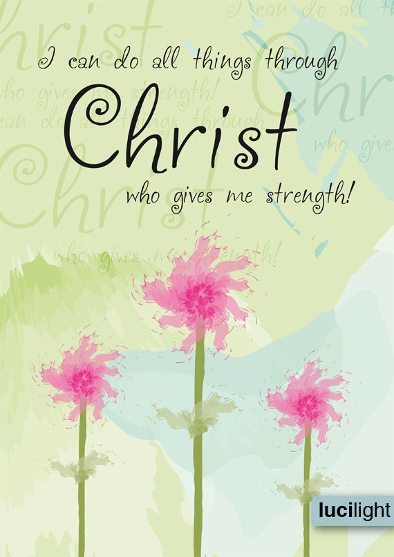 Print - Do all things through Christ