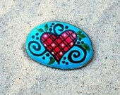 Teeny Tiny Plaid Heart