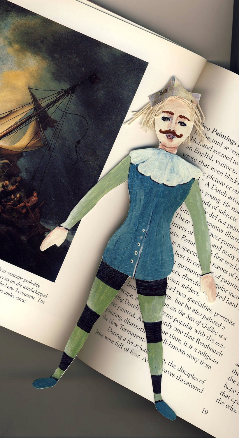 Will the Shakespearean Art Doll - bookmark, paper doll, or friend