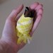 Baby Bat Burrito- animal figurine, polymer clay figure, brown and black