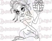 Digital Stamps - Seduction Suzie - Digital Image for Greeting Cards or Scrapbooking
