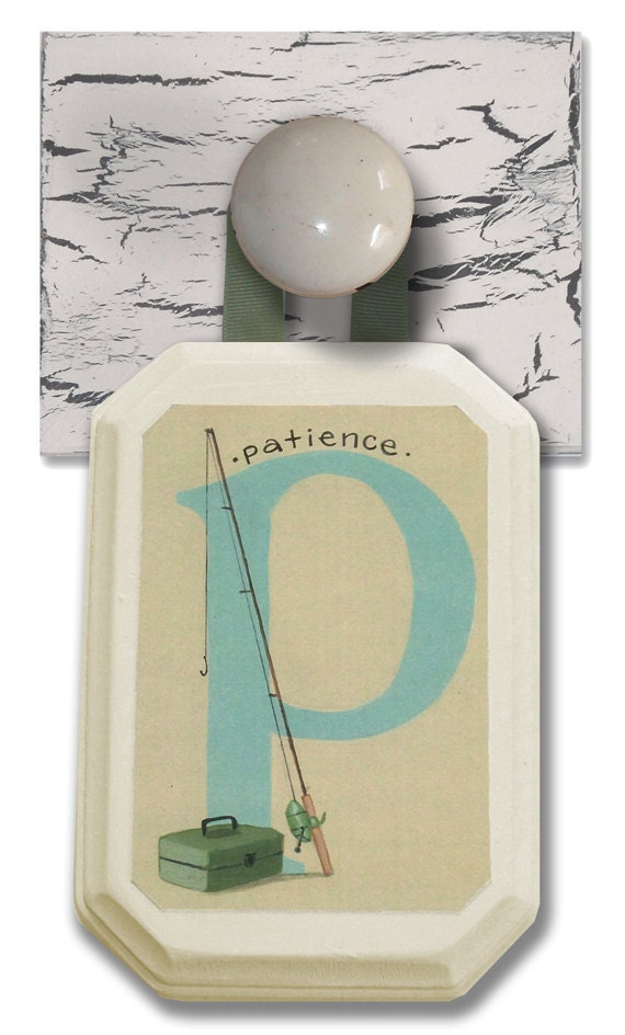 Letter Plaque "P" for "Patience" - in the "Young at Heart" Theme