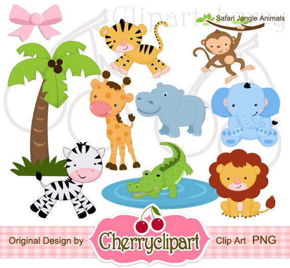 clipart of baby jungle animals - photo #50