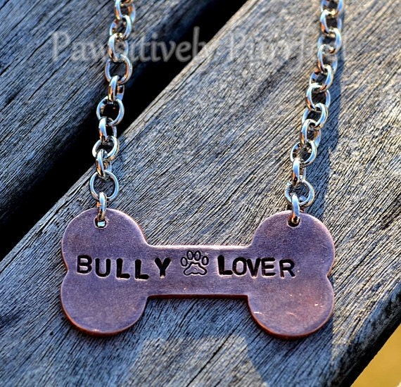 Bully Lover Handstamped Necklace