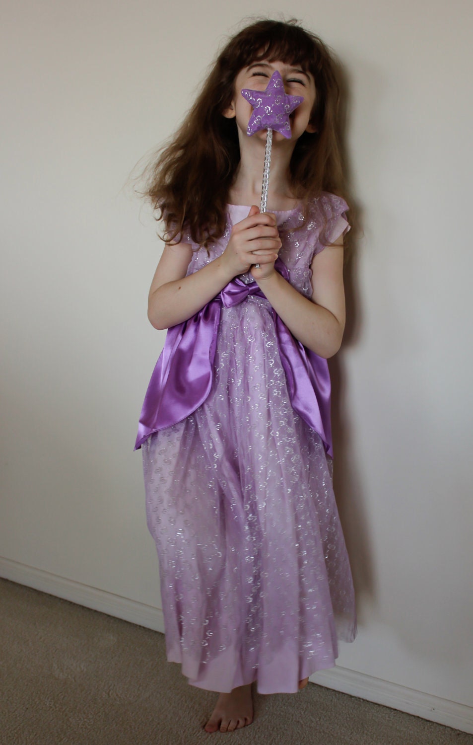 Fairy Princess Costume Dress - Lavender Tulle Gown - from Vintage Lace