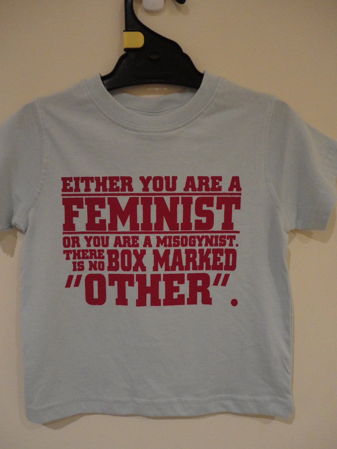 Feminist or misogynist quote Children's Unisex  political baby t-shirt