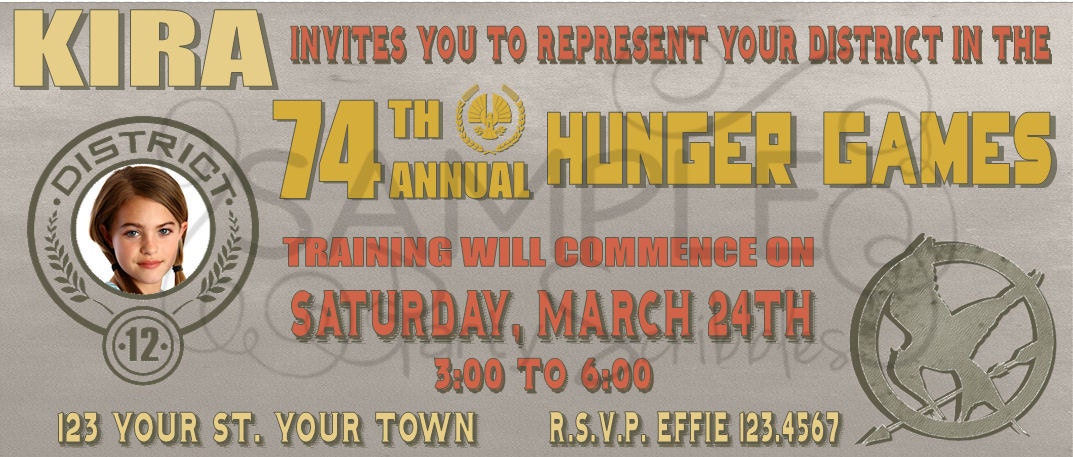 Hunger Games Inspired Picture Invitation Il_170x135