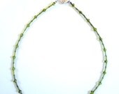 Lime Green Beaded Necklace