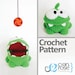 Om Nom, from Cut The Rope - Crochet PATTERN Download