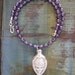TREASURY Vintage Sterling Perfume Vial Amethyst Necklace