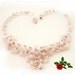 Pink Necklace - Rose Quartz Gemstone Chips Y-Shape Necklace - Handmade Fashion Jewellery