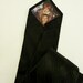 Personalized Peek-A-Boo tie with YOUR photo hidden inside. Purple tie with diagonal textured stripes.