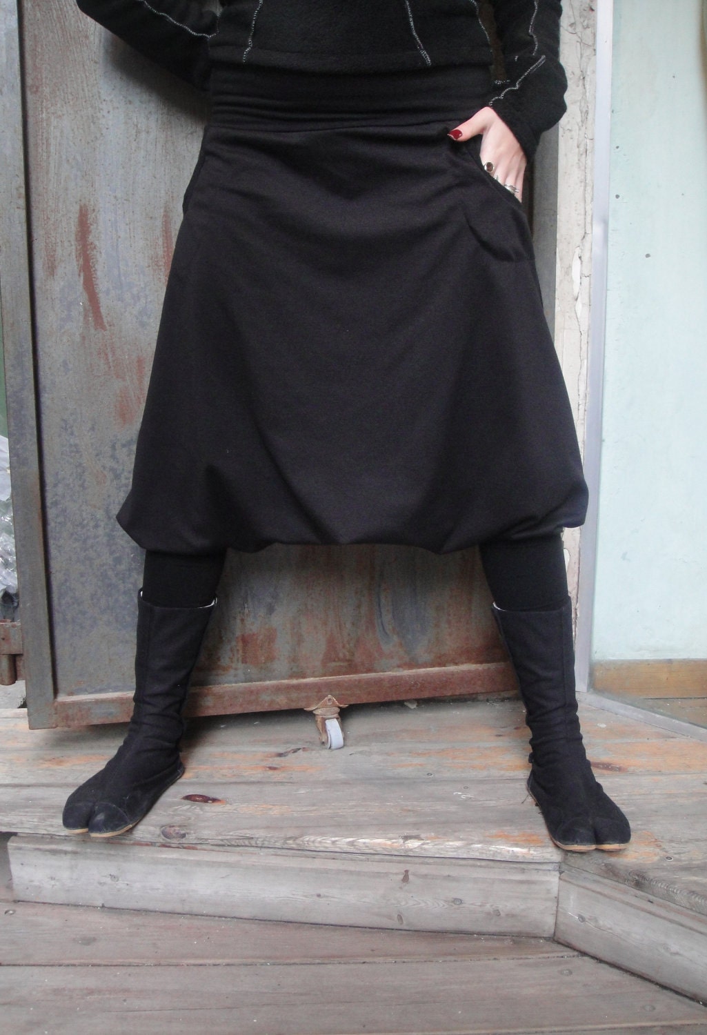 Women Harem Black Pants