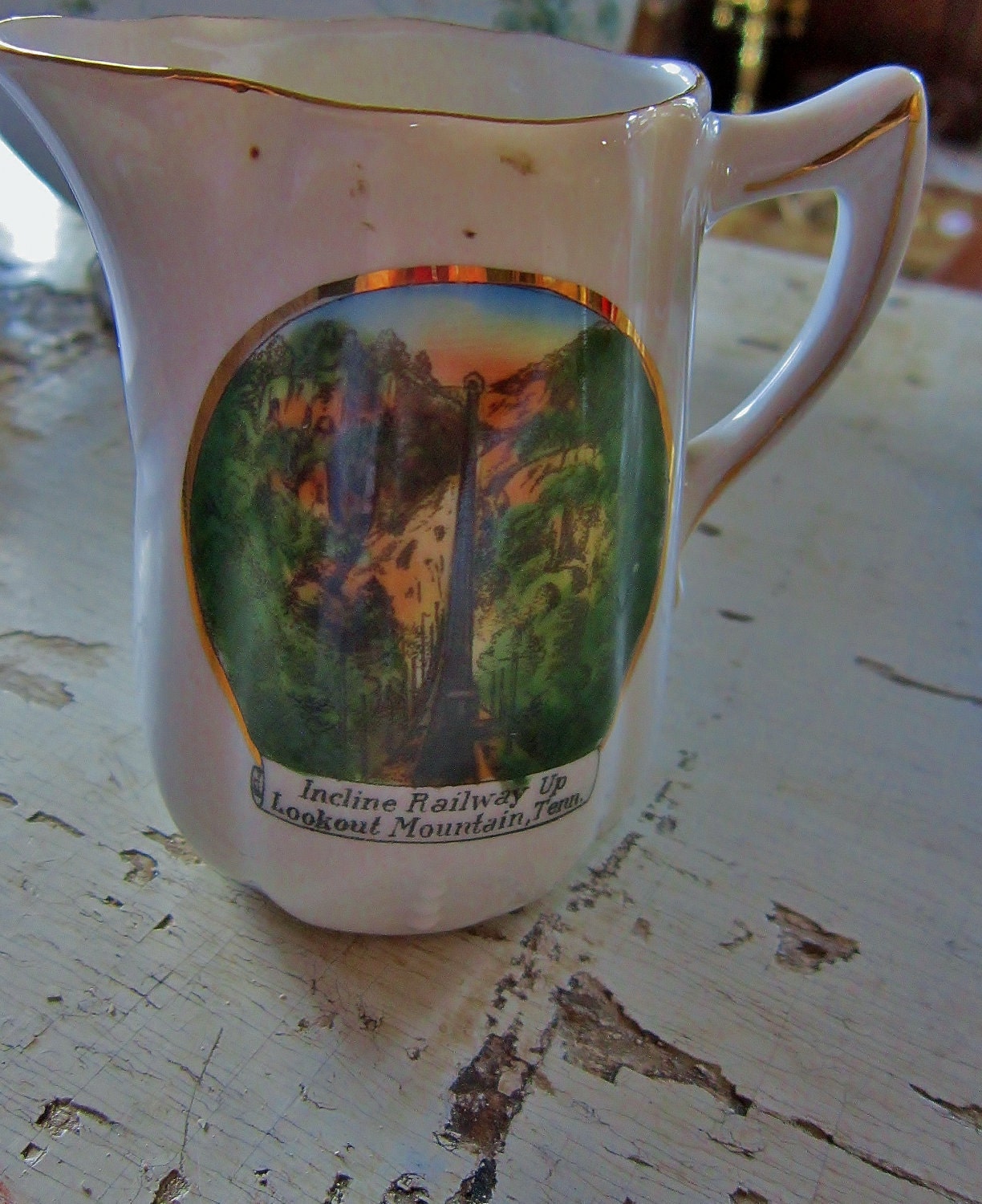 Incline Railway Up  Lookout Mountain, Tenn - Creamer / Incline Gift Shop