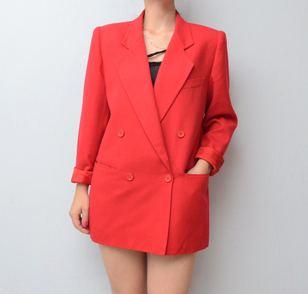 RESERVED for Zoe Vintage Christian DIOR red Blazer