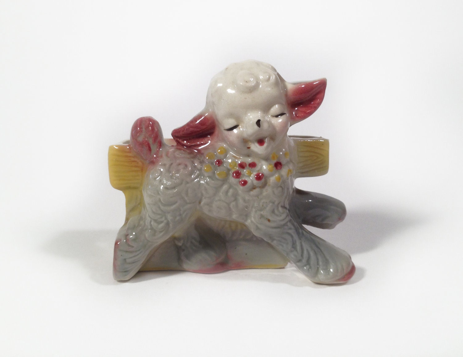 Vintage Little Lamb Planter for Nursery