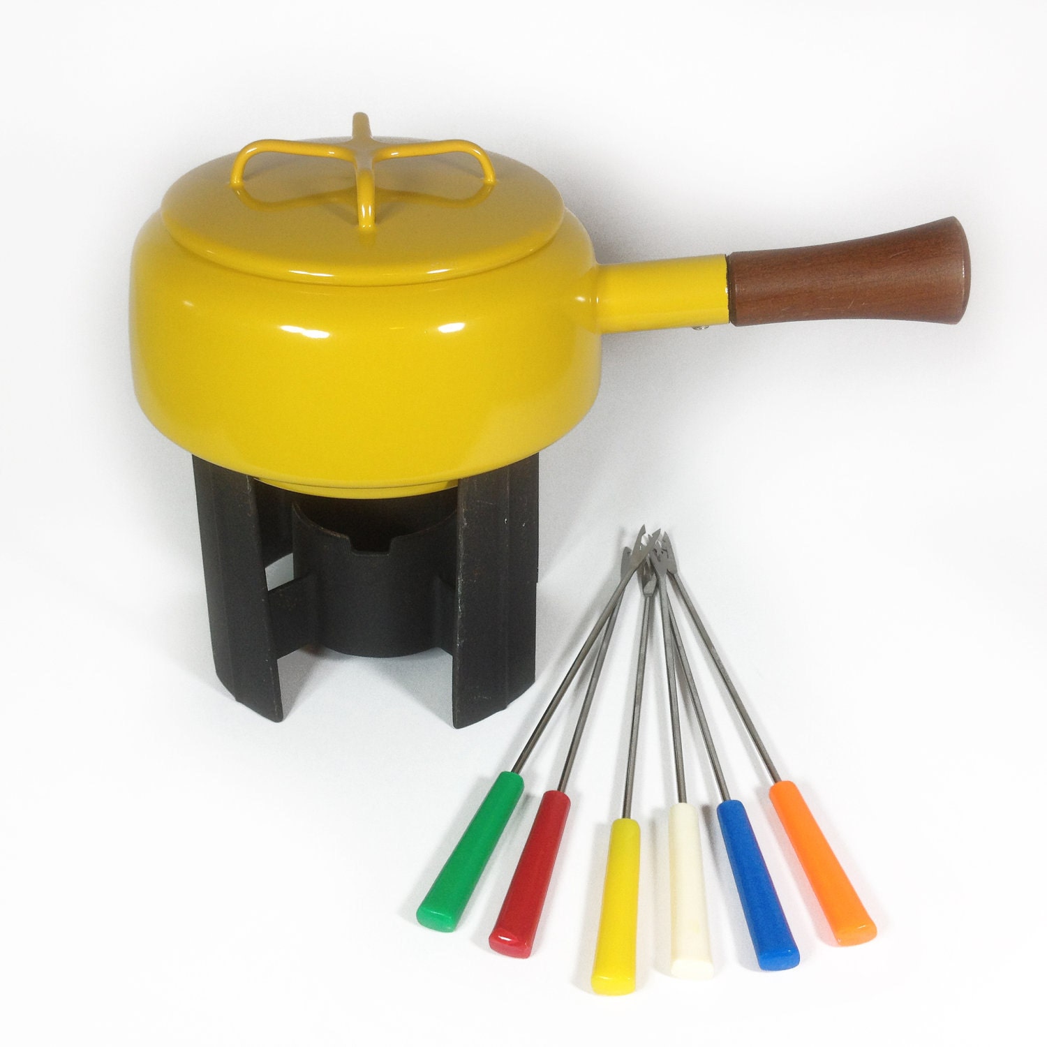 Vintage Yellow Fondue Pot made by Dansk Designs from France, IHQ