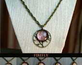 Firefly Winter Branch Antique Bronze Necklace