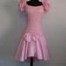 Vintage 1980s dressy dress Party Formal Bridesmaid gown Wedding Evening Dance Adorable Pink Asymmetric hem line
