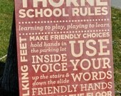 24x32 PAINTED house rules designed with YOUR FAMILY rules