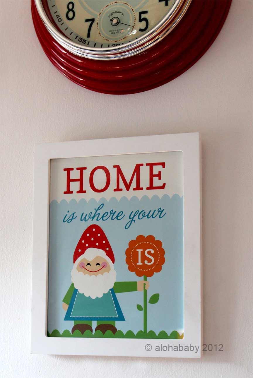Home is where your gnome is - 8x10 art print