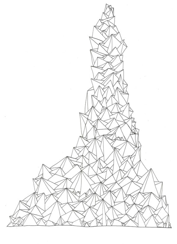 February 9, 2012 (Systemic 6) - original ink drawing