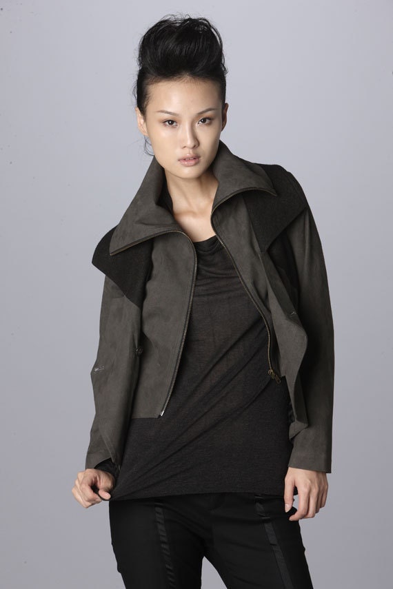 Three Ways to Wear: Biker Jacket With Detachable Cropped Vest