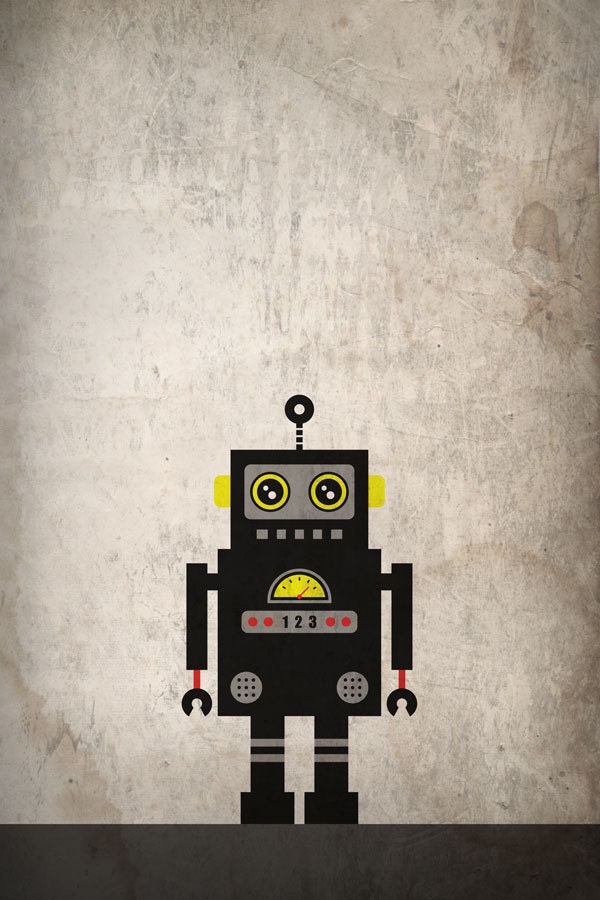 11x17 Robot 001 Poster