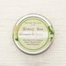Natural Lip Balm Tin - Honey and Cooling Peppermint - Honey Bee / geometric eco friendly green garden