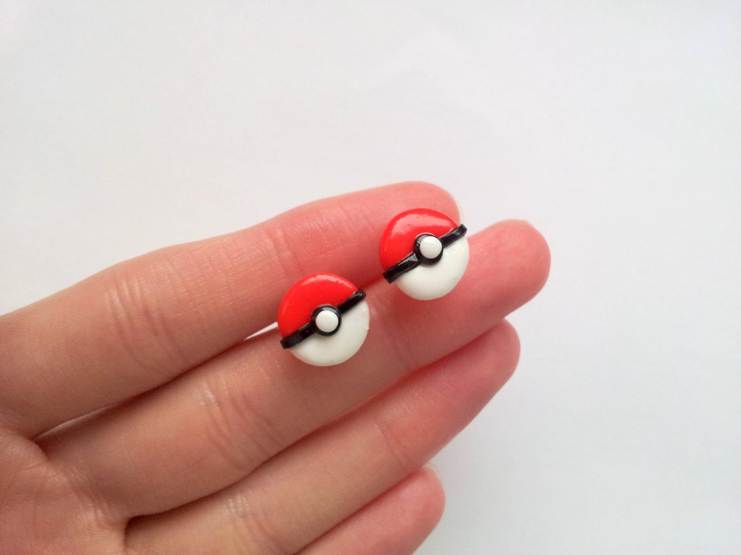 Pokeball post earrings