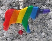 Over The Rainbow Unicorn Collar Charm