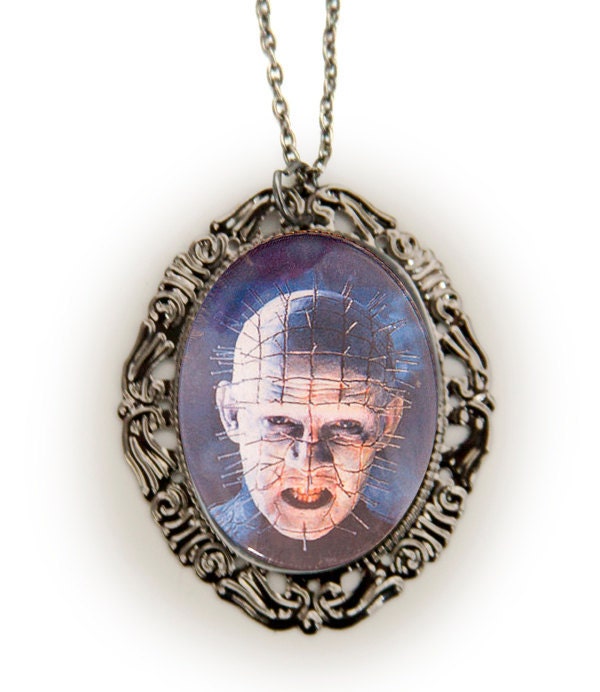 Pinhead Hellraiser Horror Cameo Necklace