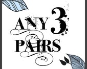 Any 3 Pairs - You Choose The Colors - Handmade Earrings by EarSugar