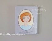 Mother canvas handpainted art, inspirational home decor
