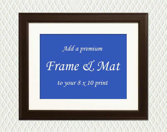 Add a PREMIUM FRAME and mat for a beautiful custom gift. This makes a perfect present for an engagement, wedding, anniversary.