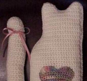 CROCHET PATTERN Cat Tail Pillow Kitty