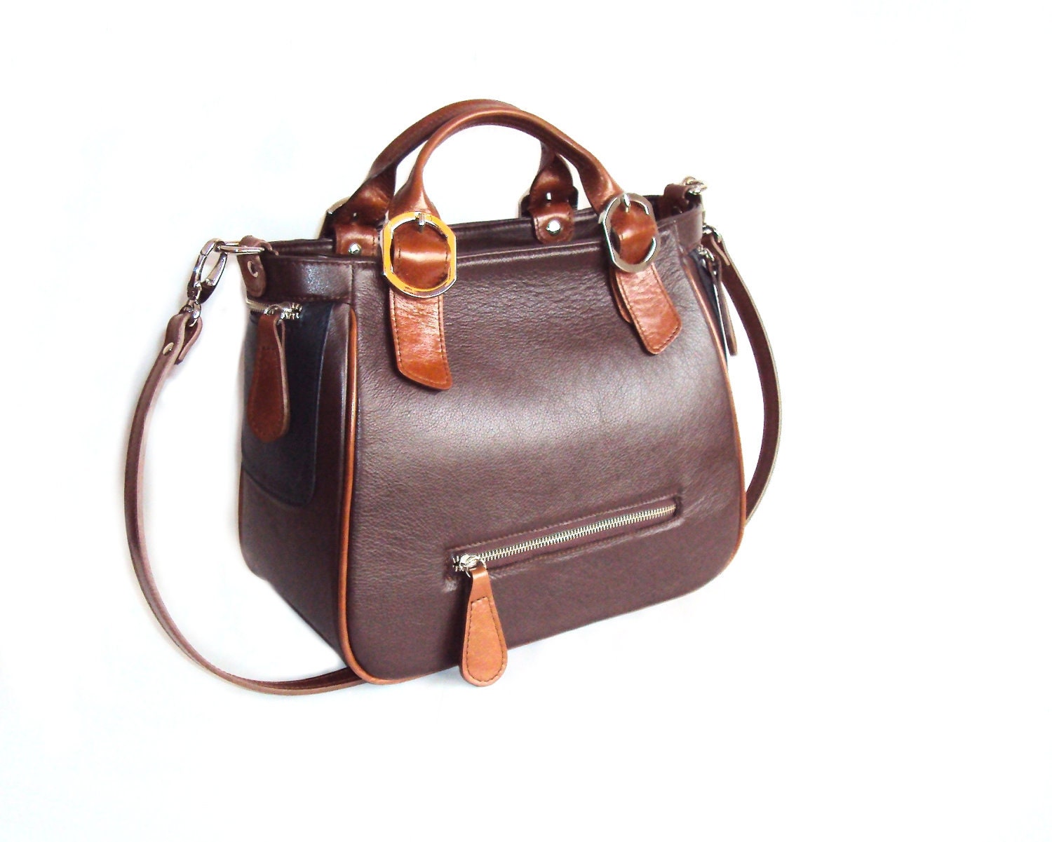 Brown Leather Satchel Bag Messenger Bag Shoulder Bag Brown Handbag Business Bag Europe