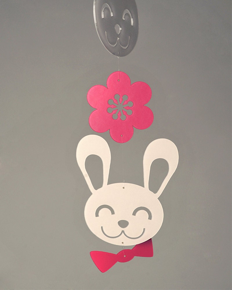 Spring Bunny Mobile (Petite) in Recycled Eco Plastic