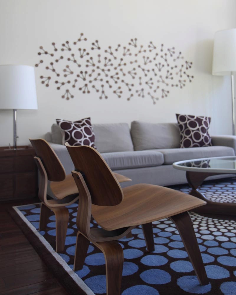 Modern Modular Wall Art in Solid Walnut