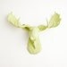 Faux Moose Head - The Nico - Mint Green Resin Moose Head- Moose Resin Mint Faux Taxidermy- Chic & Trendy