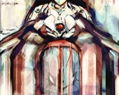 Rebuild of Evangelion Anime Shinji Ikari- signed museum quality giclée fine art print 16" x 20"