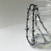 SALE Black Iridescent Long Beaded Necklace Boho Silver Purple Teal Cobalt Blue Fashion Jewelry Jewelry Free Shipping
