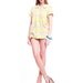 80s Tropicana New Wave Palm Tree Beach Print Blouse