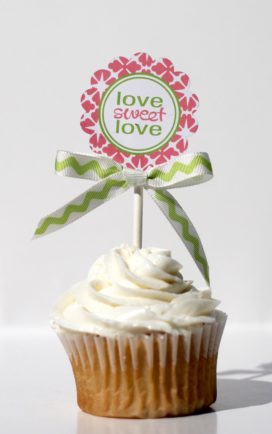 Bridal Shower Cupcake Toppers - SWEET LOVE Printable Il_570xn