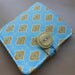 Basic Bifold Wallet - Sky Blue and Lemon Yellow Tile Print
