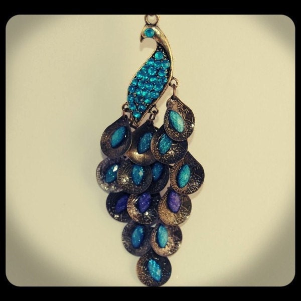 Vintage Style Peacock Necklace